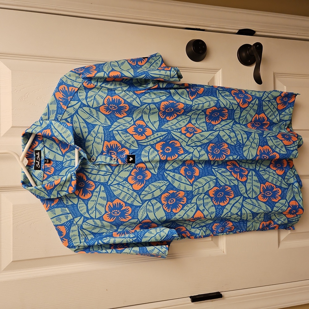 Bad Birdie Floral Polo